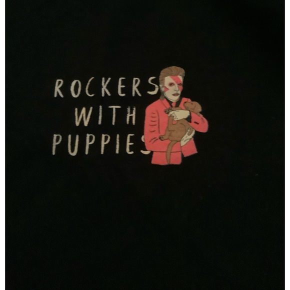 Dogs Limited Rockers With Puppies Hoodie - Picture 1 of 12